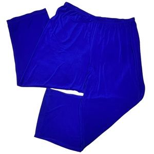 New Citiknits Wide Leg Slinky Travelers Stretch Pants 3X Purple